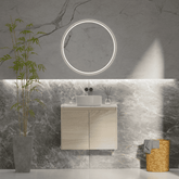 ERICA 600mm Natural Oak Wall Hung Vanity